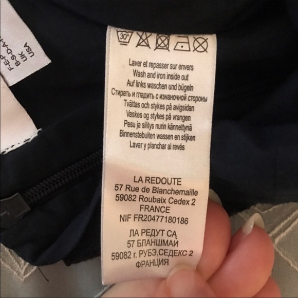 NWOT Le Redout Atelier navy lace pencil skirt - Picture 6 of 6